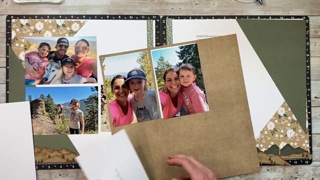 Tips for Stamping Success | Scrapbook Ideas for 11 Photos on a Double Page Hiking Layout смотреть онлайн