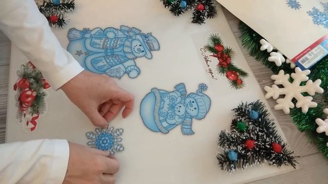 Новогодний снеговик ⁄ панно ⁄ на стену/Новогоднее панно/ смотреть онлайн