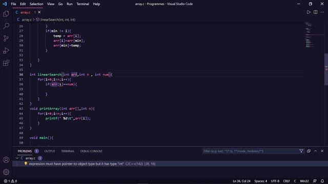 Linear Search  or Sequential Search in Array Searching Technique part 1  Program Arena