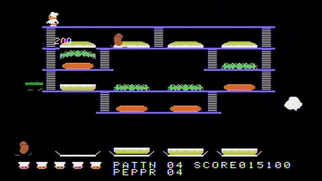 BurgerTime (TI-99/4A) gameplay footage смотреть онлайн