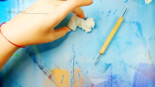 Мишка из полимерной глины | как слепить медвежонка из собственного молда | полимерная глина смотреть онлайн