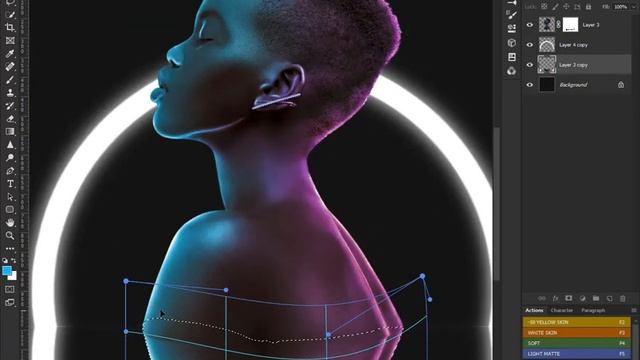 NEON GLOW PHOTOSHOP TUTORIAL
