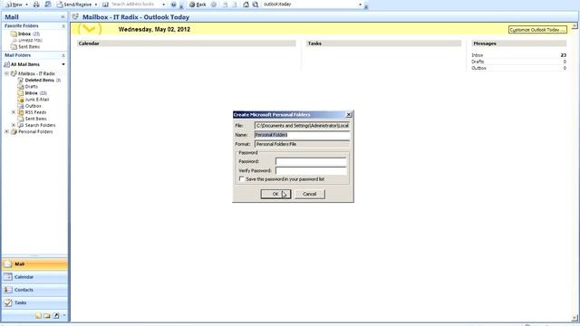 Export Outlook 2007 Mailbox to a PST смотреть онлайн