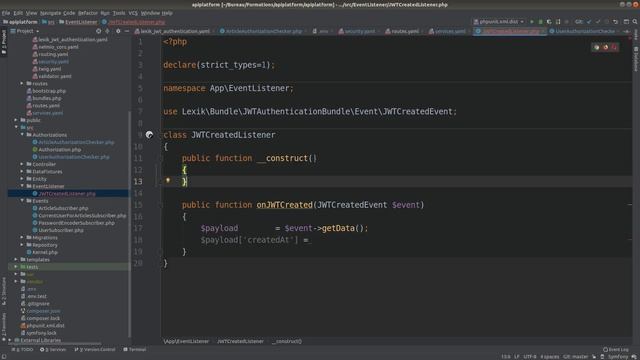 API Platform - Symfony 5 : Authentification Token JWT part 2 смотреть онлайн