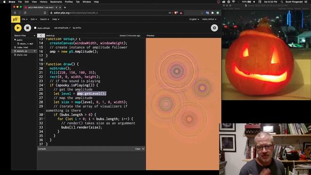 using the amplitude of a file to change attributes in a sketch смотреть онлайн