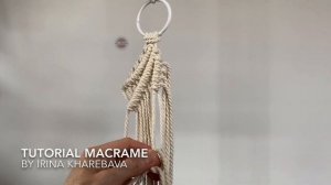 ДЛЯ КАШПО подвес макраме (Репсовые узлы)