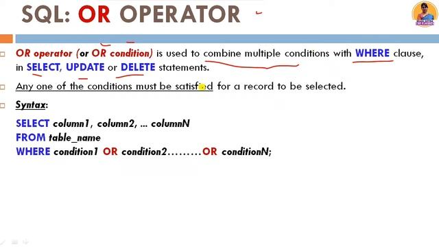 SQL: AND, OR, NOT Operator | With Examples | DBMS Lecture-47 | Shanu Kuttan | Hindi