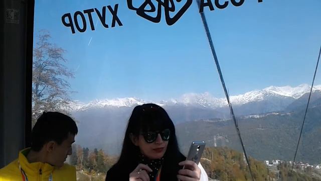 20171020 Подъём на Роза-Хутор - поднимаемся до Роза Пик 2320 м (Сочи- Адлер- Красная поляна) смотреть онлайн