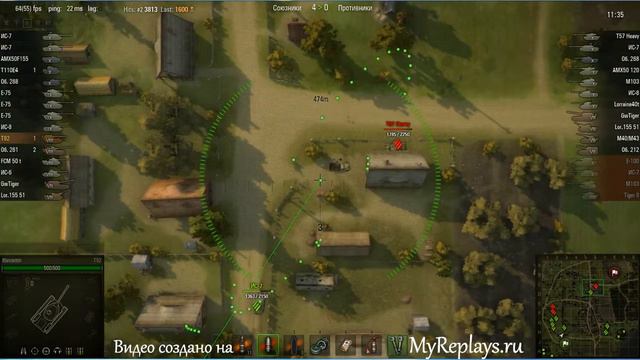 WOT: Мурованка - T92 - 3 фрага смотреть онлайн