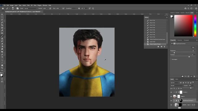 Using Artbreeder AI to create Invincible! - Photoshop Speed-Art смотреть онлайн