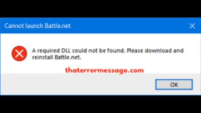 A required DLL could not be found - Battle.net launcher смотреть онлайн