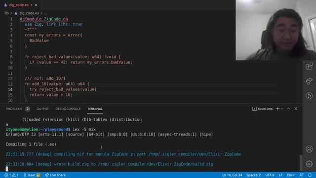 Showing off Zig Errors in Zigler смотреть онлайн