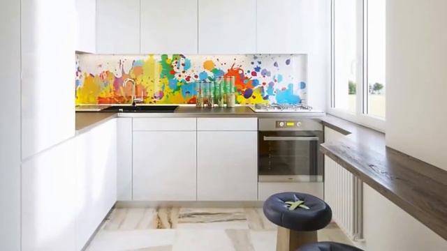 Обеденная зона. Стол и стул. Дизайн кухни. смотреть онлайн