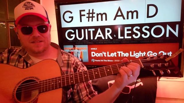 How To Play Don't Let The Light Go Out - Panic! At The Disco Guitar Tutorial (Beginner Lesson!) смотреть онлайн