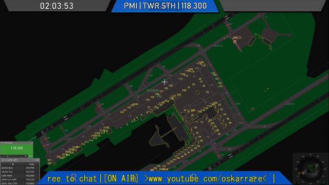 Palma de Mallorca TWR | Ivac 2 | [IVAO] | Real ATC Proc.| [04/01/2018] смотреть онлайн