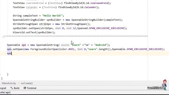 P-2 - How to Add Different Color in Same Text View || Android Studio Tutorial || App Development смотреть онлайн