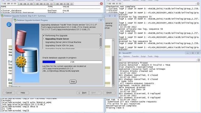 03.06_Oracle_10gR2_RAC_3.6 Upgrading Oracle Database 10.2.0.x to 10.2.0.3.0 Using DBUA.flv смотреть онлайн