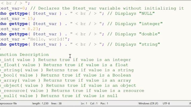 Lesson 2 PHP Variables смотреть онлайн