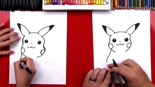 How To Draw Pikachu (with color) смотреть онлайн