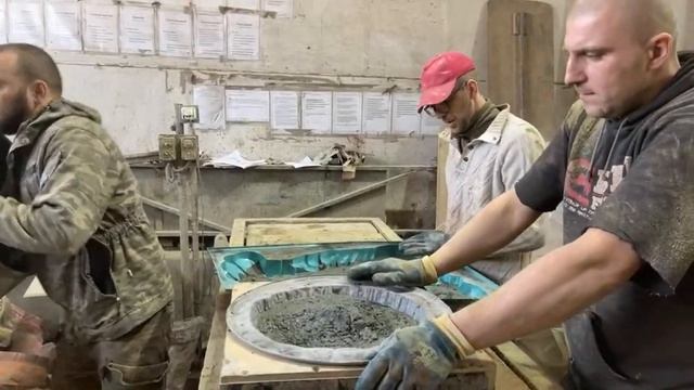 Обучение специалистов из Краснодара технологии Мрамор из бетона – второй день практики. смотреть онлайн