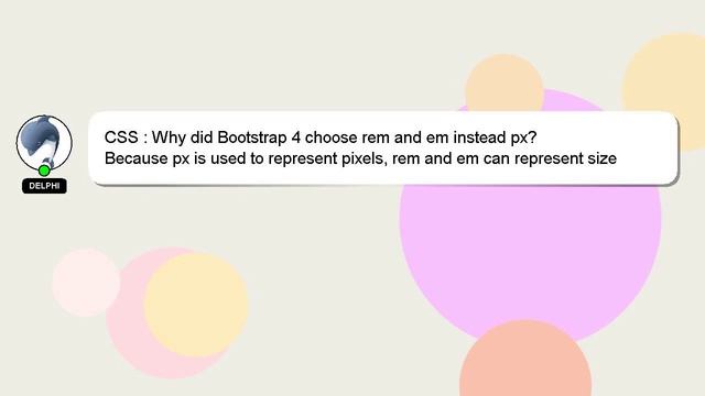 CSS : Why did Bootstrap 4 choose rem and em instead px? смотреть онлайн