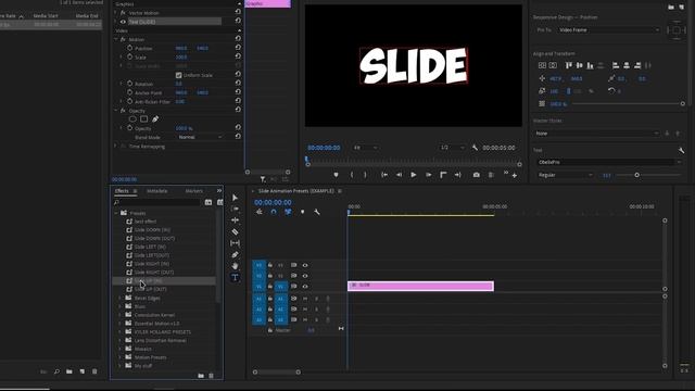 FREE Slide Animation Presets (For text and images) - Premiere pro смотреть онлайн