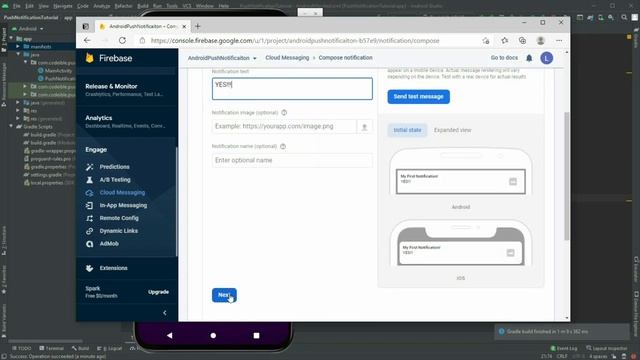 Android Notifications with Firebase Cloud Messaging смотреть онлайн