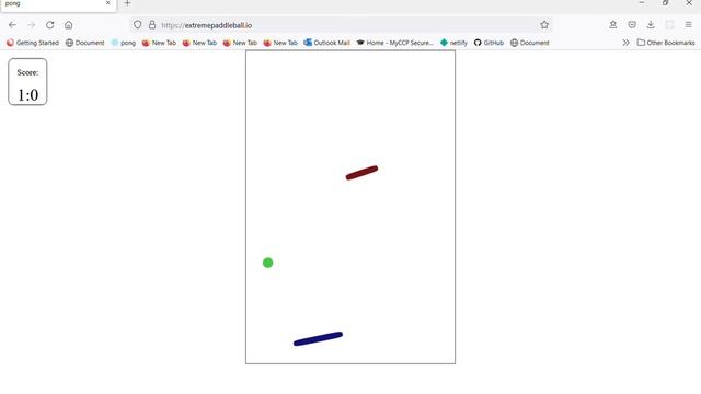 Multiplayer Pong Game смотреть онлайн