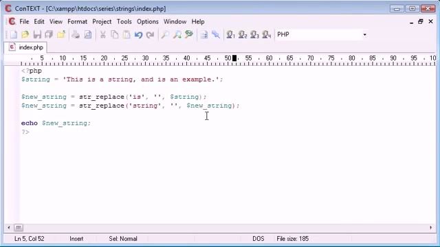 Beginner PHP Tutorial 51 String Functions Replacing Predefined Part of a String YouTube смотреть онлайн