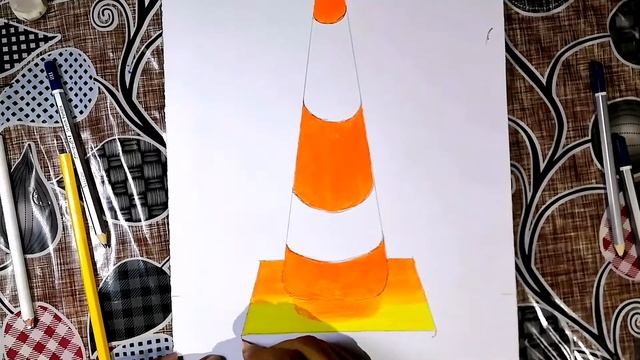 How to draw VLC media player 3D drawing very simple//Step by step draw. смотреть онлайн
