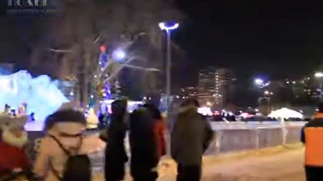 Прогулка по центру Перми, экскурсия по Перми зимой, в новогоднии праздники смотреть онлайн