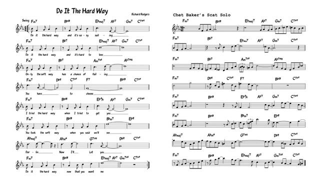 Do It The Hard Way (Guitar Trio) | Jazz Backing Track with Lead Sheet & Lyrics смотреть онлайн