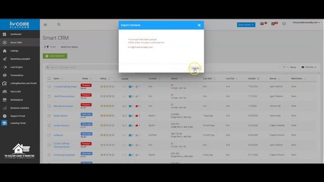 KVCore Export Contacts смотреть онлайн