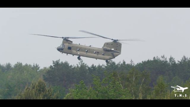 [4K/50FPS] (RNLAF) NEWEST CH-47F (D-473) Chinook FAST & LOW at [GLV-5] смотреть онлайн