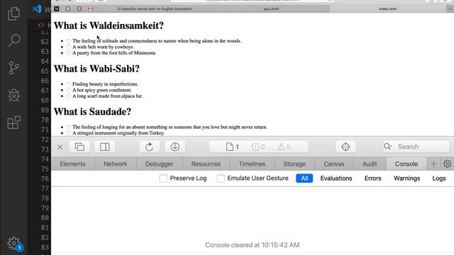 03 JS Quiz foreach radio buttons смотреть онлайн