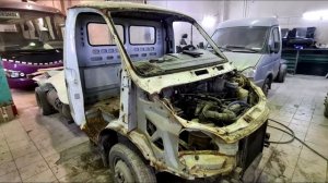 Восстановление Газели 3302 из ада. Кузовной ремонт и покраска.