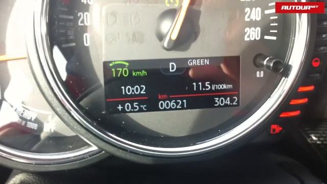 MINI Clubman Cooper D расход топлива на 170 км/ч. Дизель хорош! смотреть онлайн
