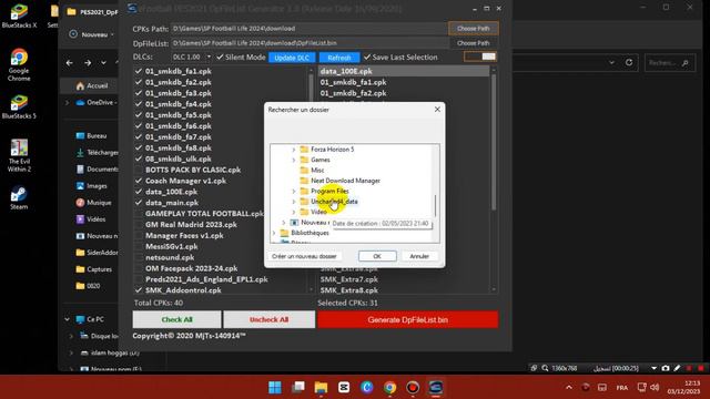 PES 2021 NEW eFootball PES2021 DpFileList Generator смотреть онлайн
