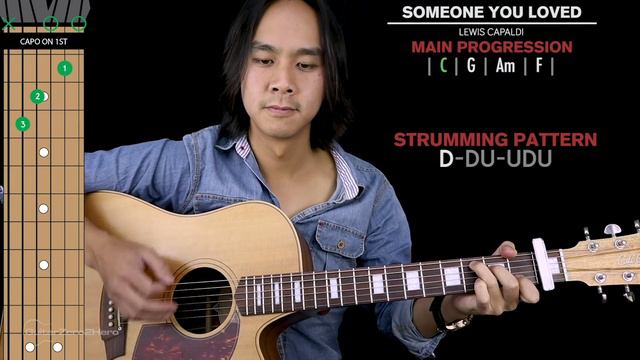Someone You Loved Guitar Cover Lewis Capaldi 🎸 |Tabs + Chords| смотреть онлайн