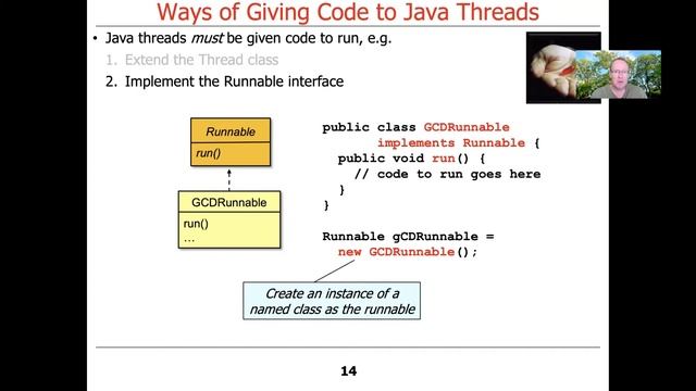 Ways of Giving Code to a Java Thread смотреть онлайн