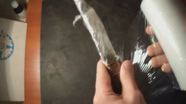 Комбинированные ножны из дерева (моренный дуб) и кожи Своими руками (Клип)