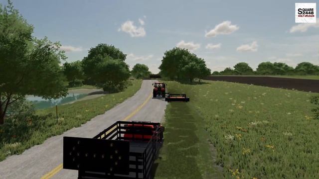 Road Work Ahead! | Road Side Mowing! | FS22 Public Works смотреть онлайн