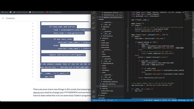 Learn Python 3 The Hard Way - Exercise 52: The Start of your Web Game смотреть онлайн