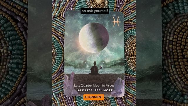 Your oracle card of the day - Last Quarter Moon in Pisces смотреть онлайн