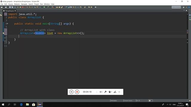Array List with custom class in java (arabic) смотреть онлайн