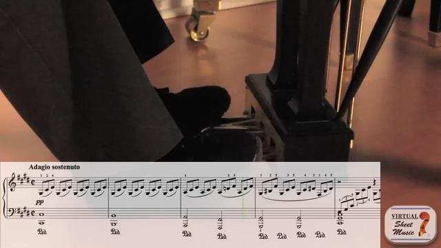 How to use the pedal in Beethoven's Moonlight Sonata смотреть онлайн