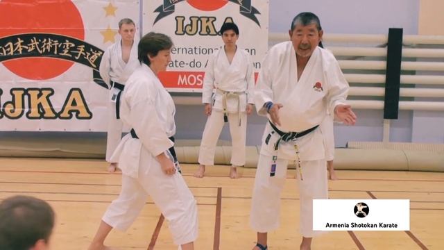 Kumite techniques by Kato Sadashige sensei. смотреть онлайн