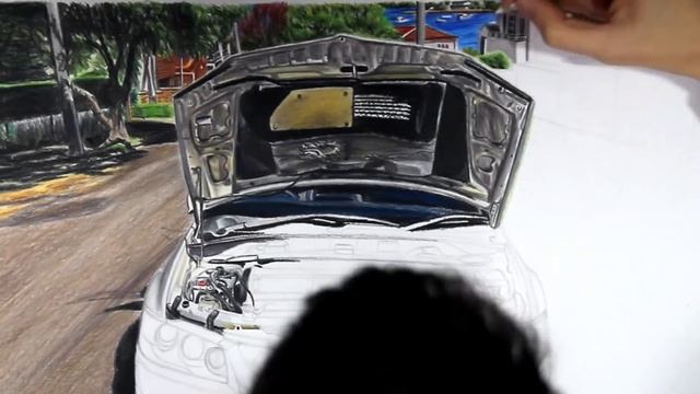 EVO 8 Engine Bay JDM Car Drawing | Orhan Özvatan смотреть онлайн