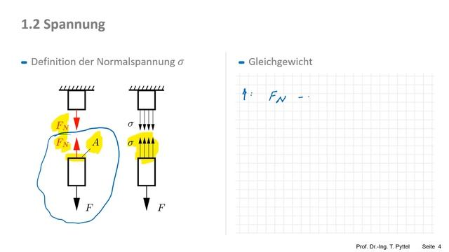 Festigkeitslehre - Zug, Druck und Schub - Verschiebung, Dehnung und Spannung смотреть онлайн