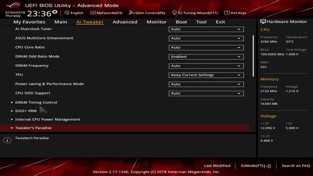 Asus Z370-e ROG Strix 1002 Bios Settings Default Run Through